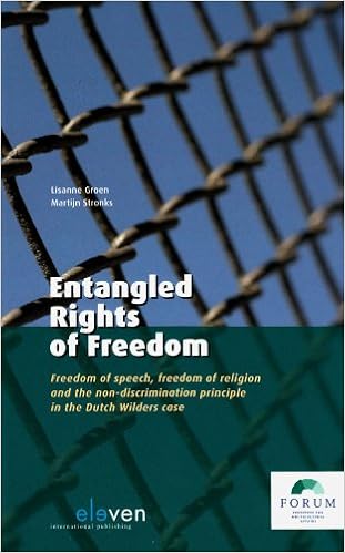 entangled rights of freedom freedom of speech freedom of religion and the non discrimination principle in the dutch wilders case groen lisanne stronks martijn 9789059316089 amazon com books entangled rights of freedom freedom of