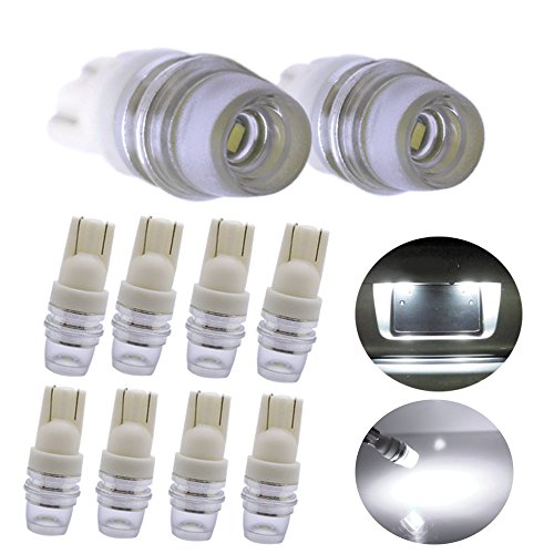 2-Pack Deep Blue 360° 5-SMD LED Bulbs – 168/194/2825 T10 For License Plate Lights