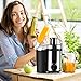 Juicer Machines, Picberm Centrifugal Juicer Easy to Clean, Wide Mouth Juice Extractor for Vegetable and Fruit, Dual Speed Stainless Steel BPA-Free Compact Juicers with Brush & Recipes Dishwasher Safe