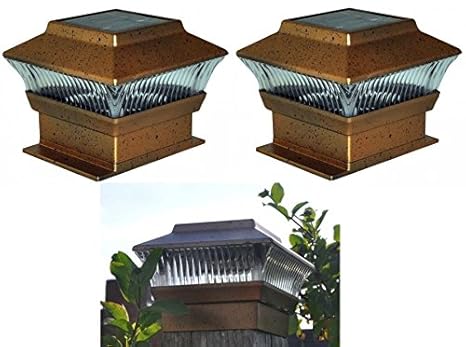 2 Stück Solar Outdoor Lampe Für Sonnendeck-Pfosten, LED Angetriebenes