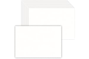 50 Pack 5x7 White Blank Cardstock Thick Paper - 80lb Flat Cards Stock Printer Paper for Make Your Own DIY Invitations, Note, 