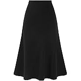 Allegra K High Waisted Fishtail Skirts for Women's Business Casual Panel Midi Skirt