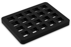 YIMAGUJRX RUNJRX 20 Keyboard Switches Acrylic Tester,Lube Station for Custom Mechanical Keyboard Switches,Made of Grade A Acrylic(Black
