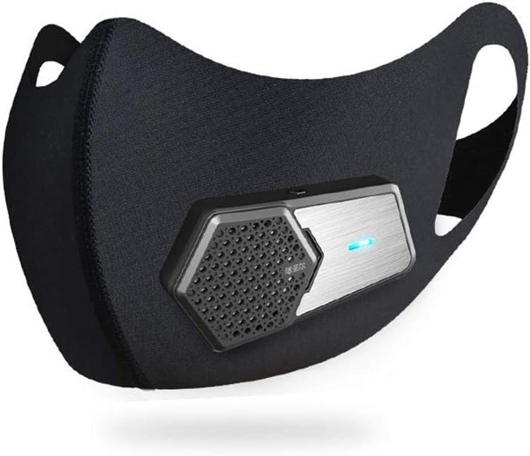 Dust Mask, Smart Dust-Proof Electric Mask Anti-Fog and PM2.5 Industrial Dust Breathing Protection Sports Sunscreen Ventilation Mask