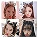 Zealmer Shoopic Sexy Cat Ear Headband Lace Masquerade Mask Black Choker Cosplay Costume Jewelry