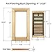 Razo White Oak Wood Flush Mount Floor Register Vent Cover, 4x10 Inch (Duct Opening), 3/4 Inch Thickness, with Damper, Unfinished