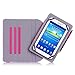 ProCase Universal 360 Rotating Stand Folio Case Cover for 7-8 inch Tablet Dragon Touch, Chromo Inc, ProntoTec, NeuTab, Nextbook, Tagital, Alldaymall, iRulu, RCA, iView Android Tablet (Pink, Magenta)