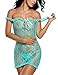 Avidlove Women Sexy Babydoll Lingerie Set Lace See-through Nightwear