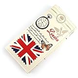 Doinshop 1PC Cute Charm Retro Girl Long Purse Clutch Wallet Bag Card Holder (British Flag Pattern)