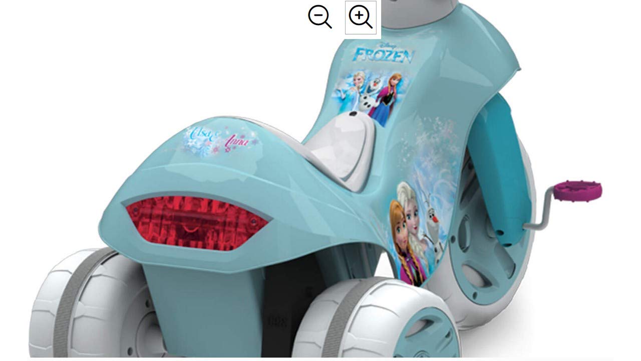 huffy disney frozen 6v dual power tricycle