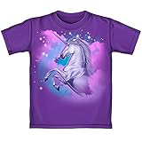 Purple Unicorn T-Shirt (Kids Extra Small)