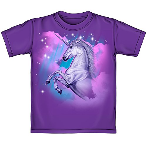 Purple Unicorn T-Shirt (Kids Extra Small)