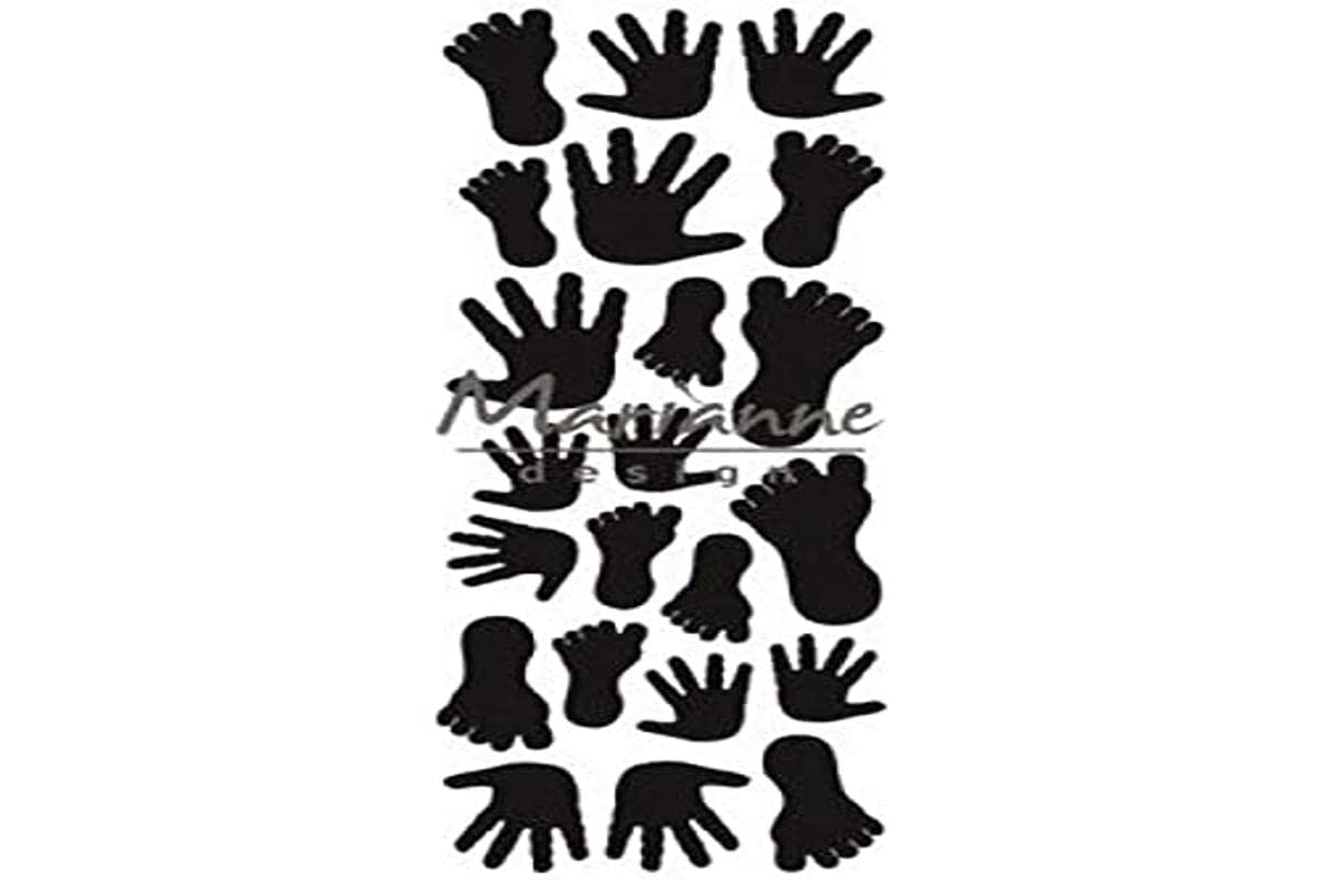 Marianne Design Craftables,Hands & feet Cutting and Embossing Die for Craft Projects, Argent