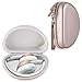 Canboc Shockproof Carrying Case for Beats Solo2 Wireless On-Ear Headphones, with Space for Cable, Parts and Accessories, Protective Storage Travel Bag Pouch Box, Rose Gold