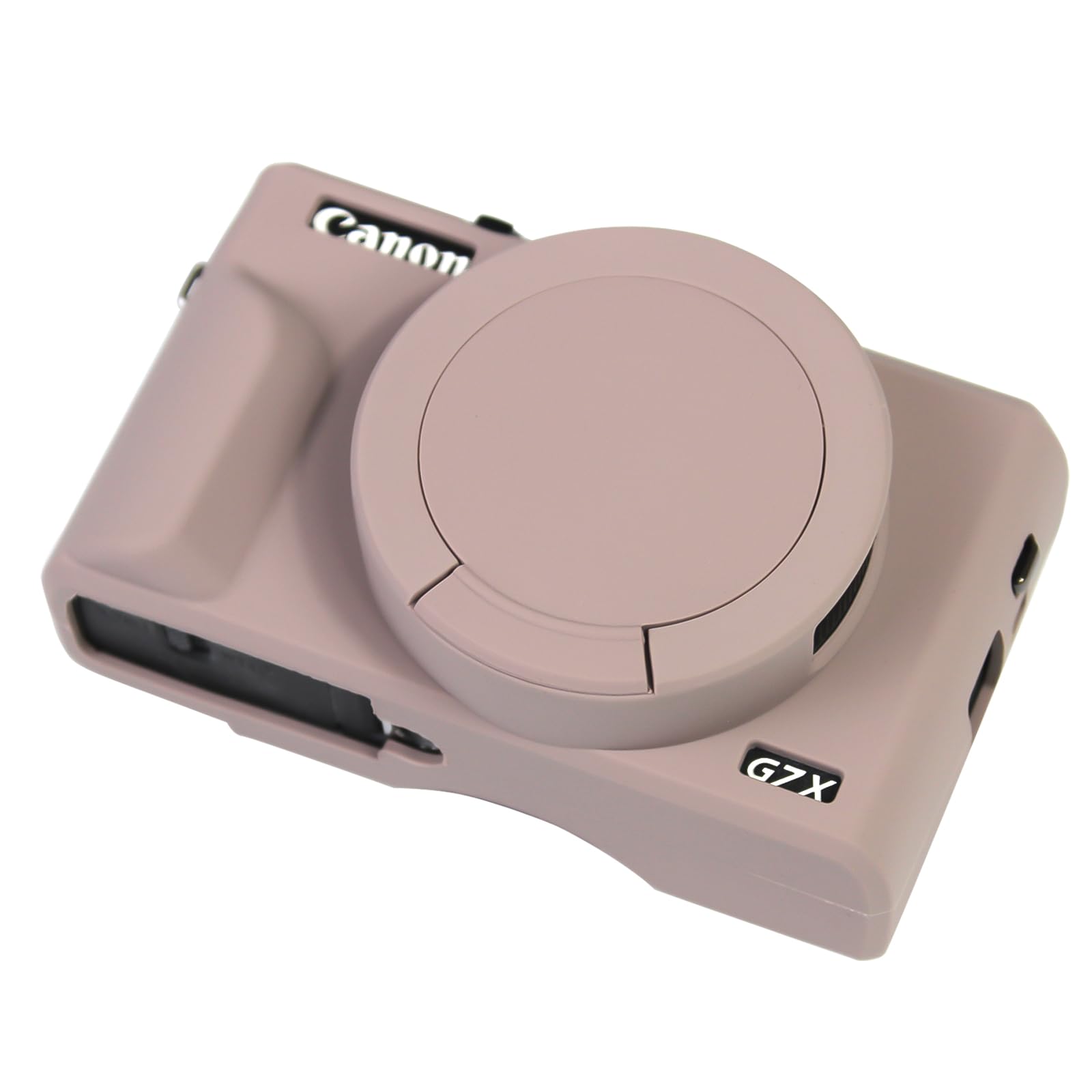 Camera Case for Canon Powershot G7 X Mark III, Upgraded Camera Protective Case with Removable Lens Cover Soft Silicone Sleeve Body Skin for Canon G7X3 DSLR Camera