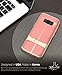 VENA Galaxy S8 Plus Case, [vAllure] Wave Texture [Bumper Frame][CornerGuard Shockproof | Strong Grip] Slim Hybrid Cover for Samsung Galaxy S8 Plus (Gold/Coral Pink)