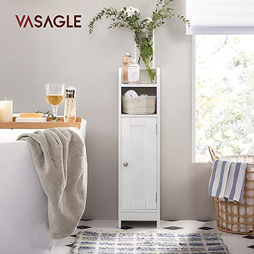 VASAGLE Small Bathroom Storage Corner Floor With Door And
