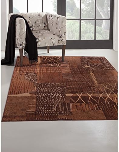 Greyson Living Mohave Rust/Brown/Golds Viscose Area Rug (5'3 x 7'6) - 5'3 x 7'6
