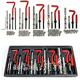 Tek Motion 131 pc Stripped Thread Rethread Helicoil Repair Kit Metric M5 M6 M8 M10 M12
