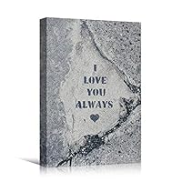 Canvas Wall Art Painted Words Bedroom Industrial Inspirational Modern Art Multicolor Neon Photography Quotes Urban - 12x18 inches