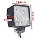 (Pack of 2) TMH 48w Square Shape 60 Degree LED Work Light Flood Lamp Driving Light, Off-Road, 4wd, 4x4, Utv, Sand Rail, ATV, SUV, Motorbike, Motorcycle, Bike, Dirt Bike, Bus, Trailer, Truck, Lorry