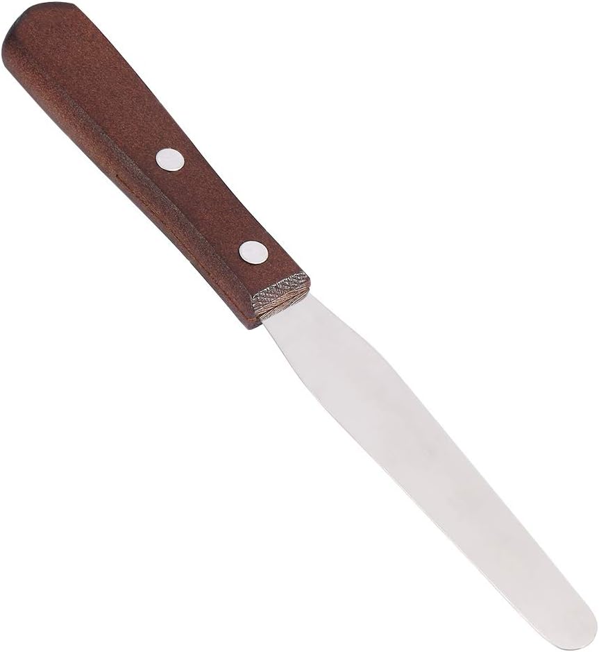 Waxing Spatula Metal Wax Mixing Knife Applicator Wood Handle Hair Removal Tool