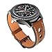 for Samsung Galaxy Watch 46mm / Gear S3 Bands, Loxan 22mm Premium Soft Genuine Leather Watch Band, Replacement Smart Watch Strap for Gear S3 Frontier/Classic, Brown