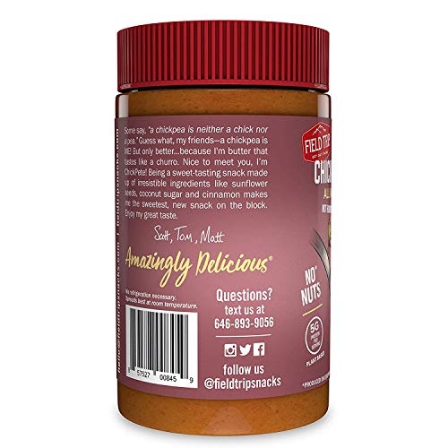 Field Trip Chickpea Butter Healthy Vegan Snacks, Gluten Free, Non GMO Ingredients, All Natural