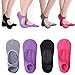 Barre Socks for Women- Elutong Pilates Socks Grips Yoga Grippers Ballet Non Slip Anti Skid Socks