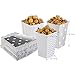 NUOLUX Popcorn Boxes Cardboard Candy Container 50pcs Silver Color