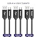 USB Type C Cable,Tronsmart Type-C to USB-A Sync&Charging Cable for Samsung Galaxy S8 S8+, Google Pixel, Nexus 6P 5X, LG G6 and More(3 Packs, 1ft x 1, 3.3ft x 1, 6ft x 1)