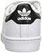 adidas Originals Superstar CF C Shoe (Little Kid),White/White/Black,2 M US Little Kid