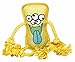 Durable Dog Toy by Mr. Monster Pup Toy Kenzie the Kraken | Rope dog toy & plush squeak toy hybrid