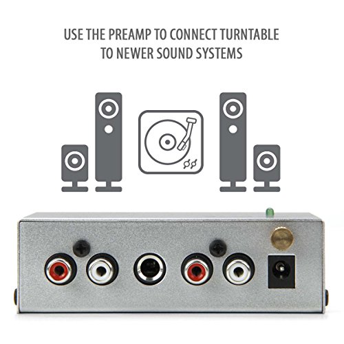 Compact Turntable Phono Preamp for Soundbars, Easily Connect Your