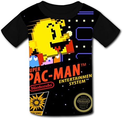 ChenS Children's Pacman Roundneck 3D Print Shirt S