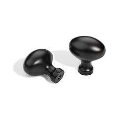 TUNNY 10 Pack Oval Ellipse Single Hole Cabinet Knob