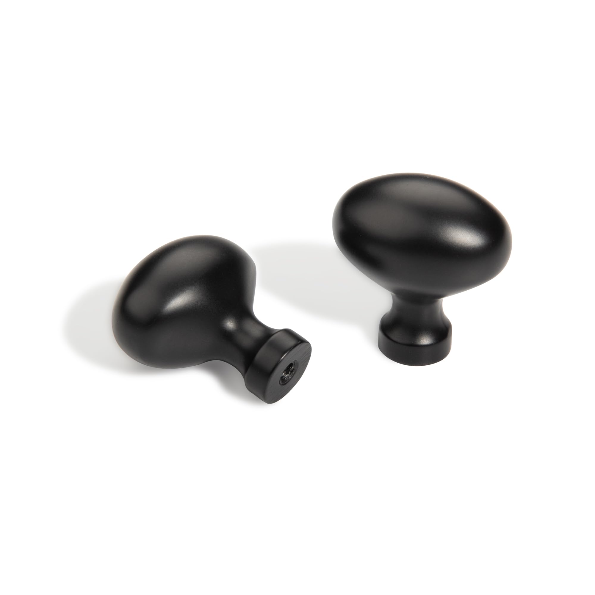 TUNNY 10 Pack Oval Ellipse Single Hole Cabinet Knob