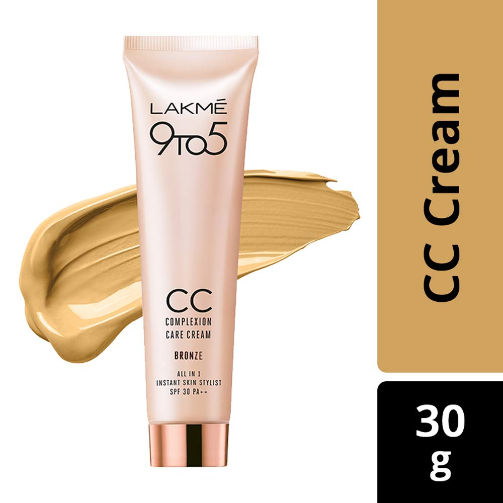 lakme cc cream bronze shade review