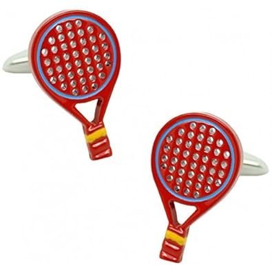 MasGemelos Gemelos Raqueta Padel España Roja Cufflinks ...