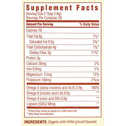 SPECTRUM ESSENTIALS ORGANIC PREMIUM GROUND FLAXSEED 14 OZ