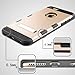 iPhone 6 Plus Case, Nagebee - iPhone 6 Plus (5.5) Design Premium Heavy Duty Defender Trooper Hybrid Phone Cover Case with Metal Stand with free Microfiber Cleaning Cloth for iPhone 6 Plus (5.5) (Trooper Hybrid Rubberized Gold/Black)