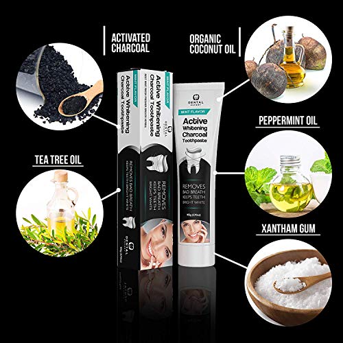 Dental Expert Activated Charcoal Teeth Whitening Toothpaste Destroys
