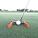 Putting Aid for Golf - Portable Golf Putting Alignment and Aim Practice Training Tool - Compatible with All Putter Styles and Works on any Golf Putting Green. TIBA Putt, Made in USA. - Orange