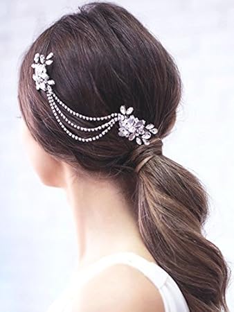 Buy Yean Wedding Hair Comb Rhinestones Bridal Hair Side Comb