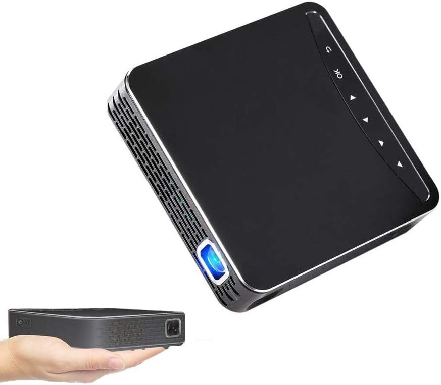 WZATCO DLP100W 2800 Lumens Mini Portable Android 1080P Home Projector Multimedia HDMI USB