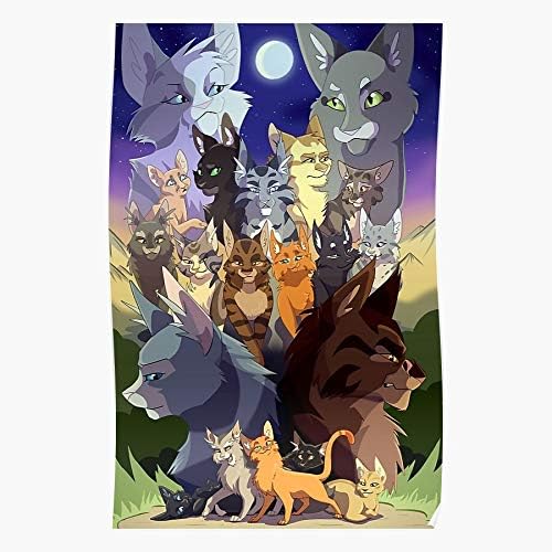 Amazon Com Kineticards Warriors Graystripe Sandstorm Firestar Ravenpaw Bluestar Cinderpelt Cats Home Decor Wall Art Print Poster Posters Prints