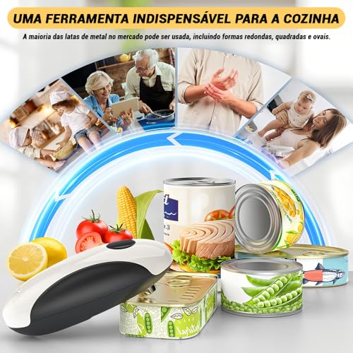 Abridor de Latas Eletrico, Abridor de Latas Automático, Prático Abridor de Latas