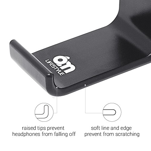 image for Headset Headphone Mount, 6amLifestyle Aluminum Under desk Dual Headset