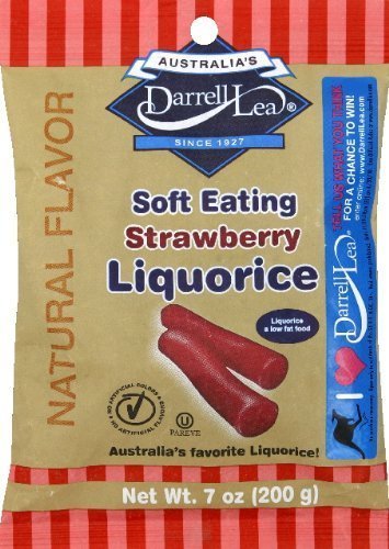 Darrell Lea Original Strawberry Licorice Bag: 8 Count