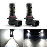 YITAMOTOR 2x 1000LM Bright 60W 9005 HB3 Projection Fog Light LED Bulb Xenon White 6000k Non-polarity